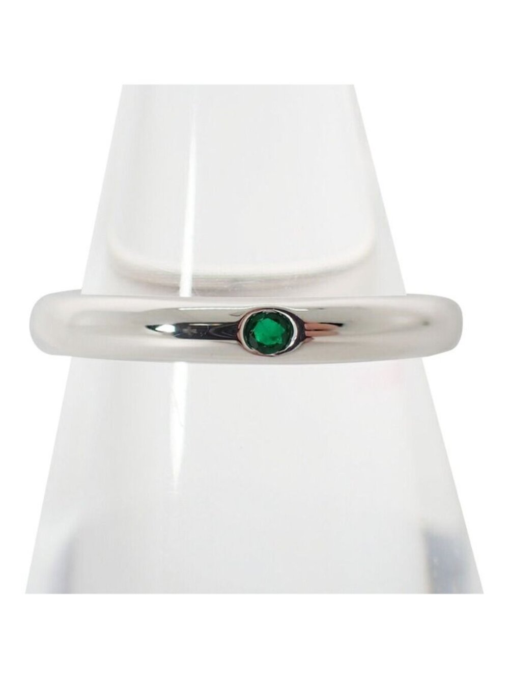 Tiffany & Co 925 Emerald Stacking Band Ring